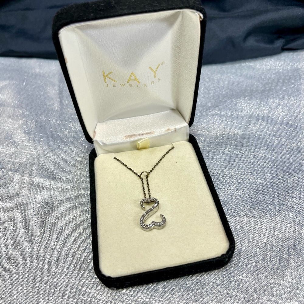 2008 Jane Seymour Open Heart Diamond Necklace - Picture 2 of 15